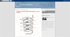 Desktop Screenshot of cultura-evaluativa.blogspot.com