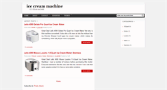 Desktop Screenshot of icecreammachine-reviews.blogspot.com