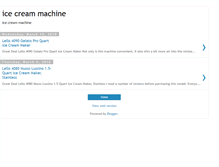 Tablet Screenshot of icecreammachine-reviews.blogspot.com