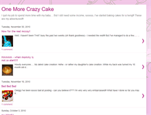 Tablet Screenshot of onemorecrazycake.blogspot.com