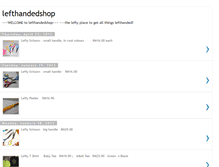 Tablet Screenshot of lefthandedshop.blogspot.com