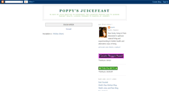 Desktop Screenshot of poppyjuicefeast.blogspot.com