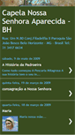 Mobile Screenshot of capelanossasenhoraaparecida-bh.blogspot.com