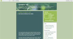 Desktop Screenshot of caregivertips.blogspot.com