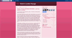 Desktop Screenshot of claireslondonvoyage.blogspot.com