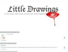 Tablet Screenshot of littledrawings.blogspot.com