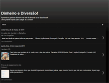 Tablet Screenshot of dinheirodiversao.blogspot.com