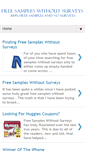 Mobile Screenshot of freesampleswithoutsurveys.blogspot.com