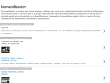 Tablet Screenshot of humandisaster.blogspot.com