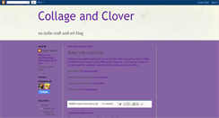 Desktop Screenshot of collageandclover.blogspot.com