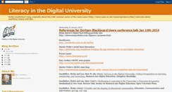 Desktop Screenshot of literacyinthedigitaluniversity.blogspot.com