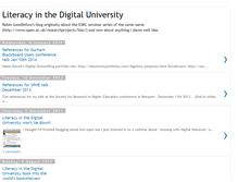 Tablet Screenshot of literacyinthedigitaluniversity.blogspot.com