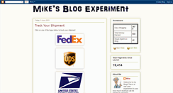 Desktop Screenshot of mikesblogexperiment.blogspot.com