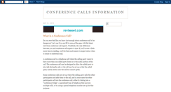 Desktop Screenshot of conference-calls-info.blogspot.com
