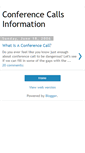 Mobile Screenshot of conference-calls-info.blogspot.com