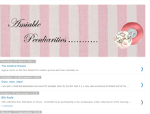 Tablet Screenshot of amiable-peculiarities.blogspot.com