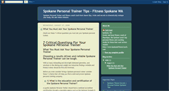 Desktop Screenshot of personal-trainer-spokane-fitness.blogspot.com