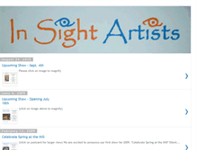 Tablet Screenshot of insightartists.blogspot.com