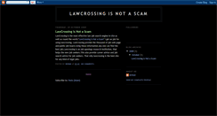 Desktop Screenshot of llawcrossingisnotascam.blogspot.com