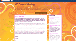 Desktop Screenshot of 365daysofhealing2011.blogspot.com