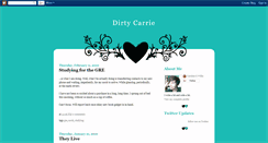 Desktop Screenshot of dirtycarrie.blogspot.com