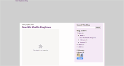 Desktop Screenshot of new-ringtones-blog.blogspot.com