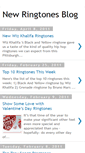 Mobile Screenshot of new-ringtones-blog.blogspot.com