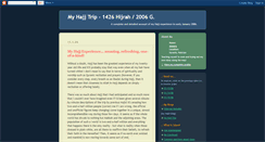Desktop Screenshot of myhajjtrip.blogspot.com