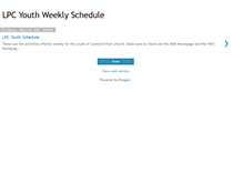 Tablet Screenshot of lpcyouthschedule.blogspot.com