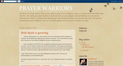 Desktop Screenshot of prayerwarriorsforjesus01.blogspot.com