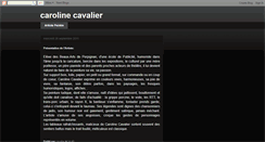 Desktop Screenshot of carolinecavalier.blogspot.com