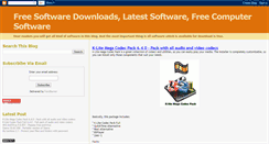 Desktop Screenshot of freesoftwaredownloadlatest.blogspot.com