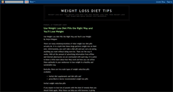 Desktop Screenshot of diet-weightloss-tips.blogspot.com