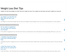 Tablet Screenshot of diet-weightloss-tips.blogspot.com