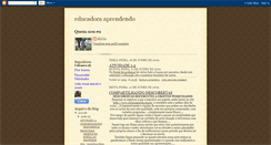 Desktop Screenshot of educadoraprendendo.blogspot.com
