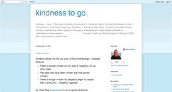 Desktop Screenshot of kindnesstogo.blogspot.com