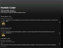 Tablet Screenshot of humblecoder.blogspot.com