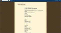 Desktop Screenshot of csirnet.blogspot.com