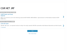 Tablet Screenshot of csirnet.blogspot.com