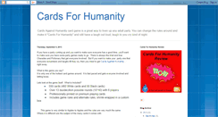 Desktop Screenshot of cardsforhumanitygame.blogspot.com