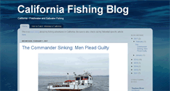 Desktop Screenshot of californiafishingblog.blogspot.com