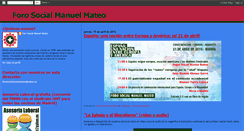 Desktop Screenshot of forosocialmanuelmateo.blogspot.com
