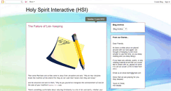 Desktop Screenshot of holyspiritinteractive.blogspot.com