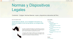 Desktop Screenshot of normasydispositivoslegales.blogspot.com