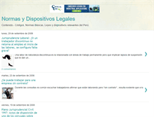 Tablet Screenshot of normasydispositivoslegales.blogspot.com