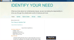 Desktop Screenshot of identifyyourneed.blogspot.com