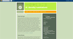 Desktop Screenshot of doctordorothy.blogspot.com