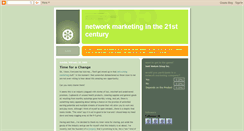 Desktop Screenshot of networkmarketinginthe21stcentury.blogspot.com