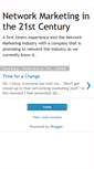 Mobile Screenshot of networkmarketinginthe21stcentury.blogspot.com