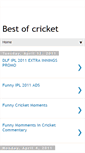 Mobile Screenshot of bestof-cricket.blogspot.com